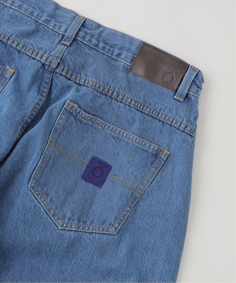 OG Baggy Fit 5 Pocket Denim Jeans 417JP (Mid Stonewash Blue)