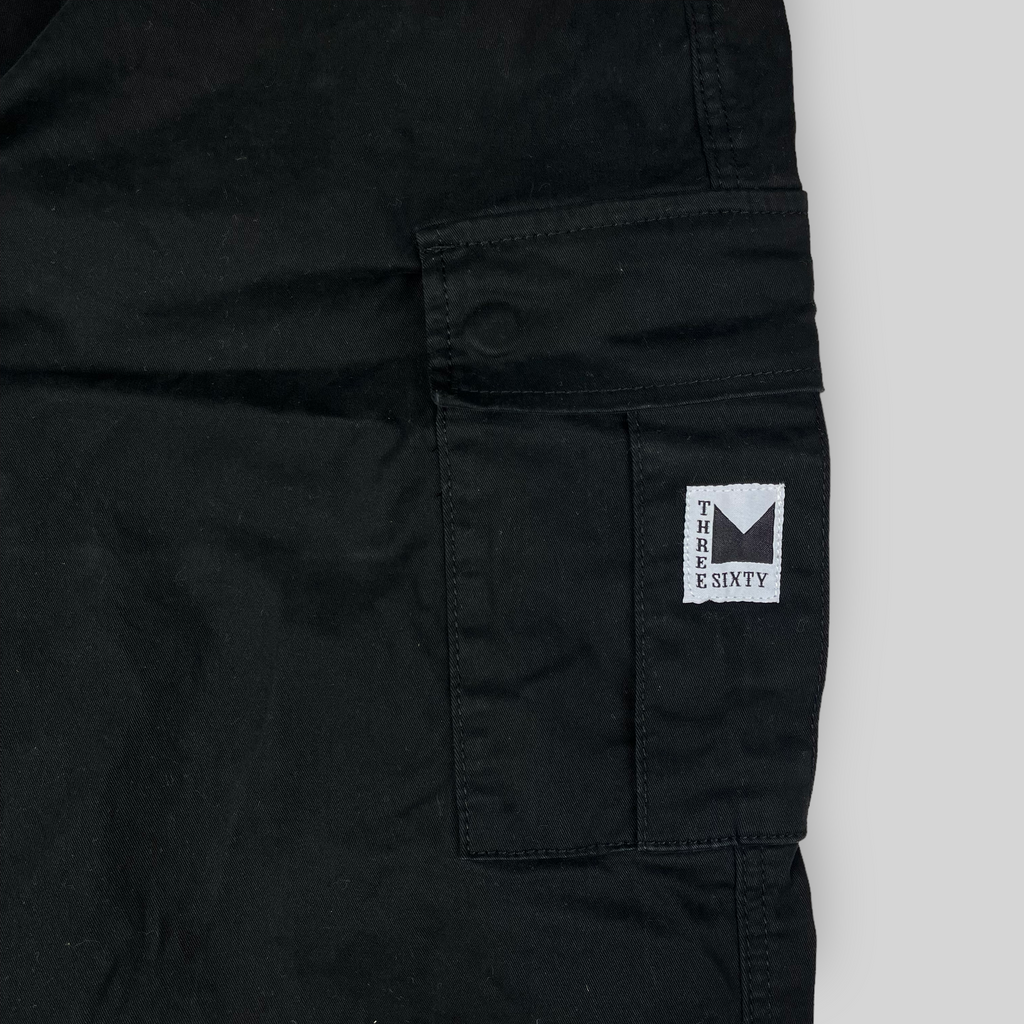 Hop King x 360 OG Baggy Fit Cargohose (Schwarz/Schwarz)