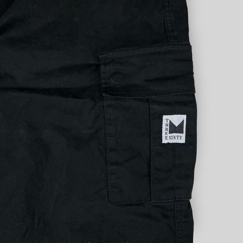 Hop King x 360 OG Baggy Fit Cargo Pants (Black/Black)