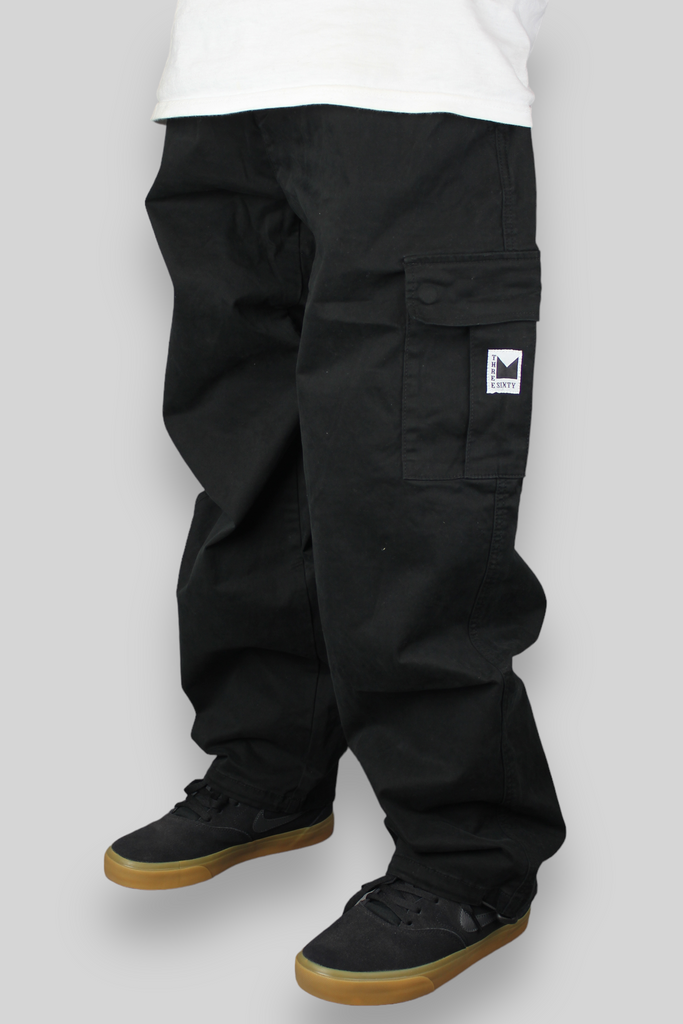 Hop King x 360 OG Baggy Fit Cargohose (Schwarz/Schwarz)
