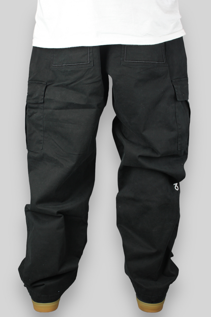 Hop King x 360 OG Baggy Fit Cargohose (Schwarz/Schwarz)