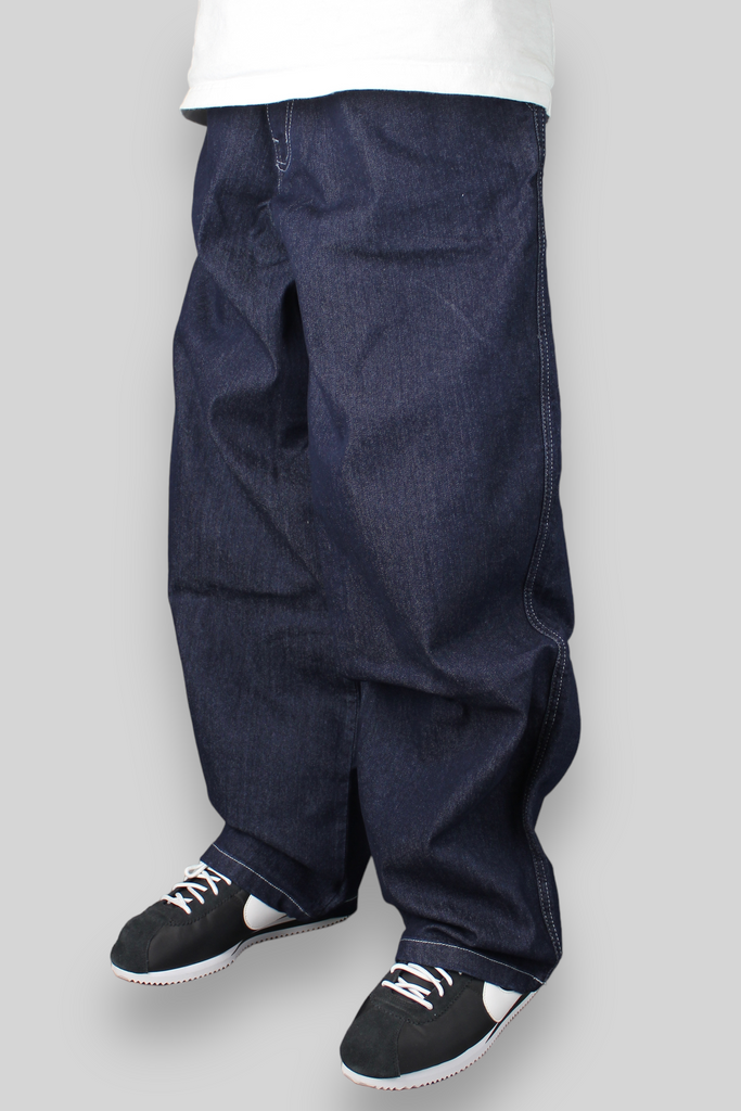 OG Baggy Fit Work Denim Jeans (Dark Rinse Blue)