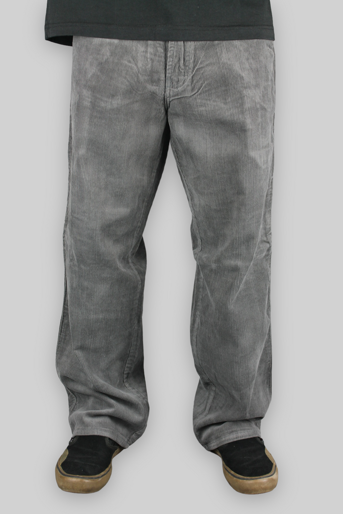 Carpenter Loose Fit Cord Trousers (Grey)