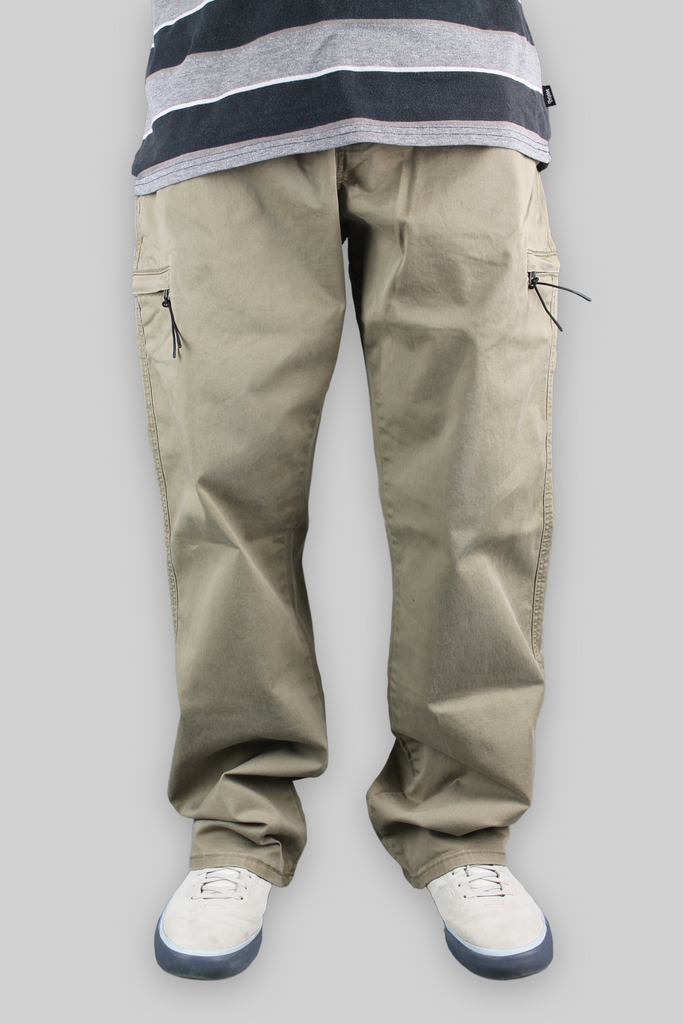 Loose Fit Twill Skate Pants (Dust Beige)