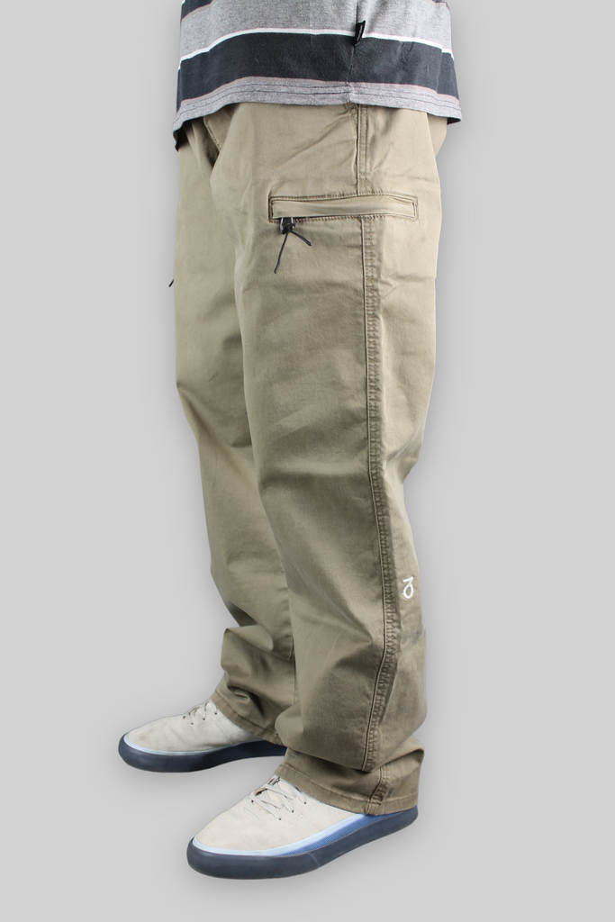 Twill-Skatehose mit lockerer Passform (Staubbeige)