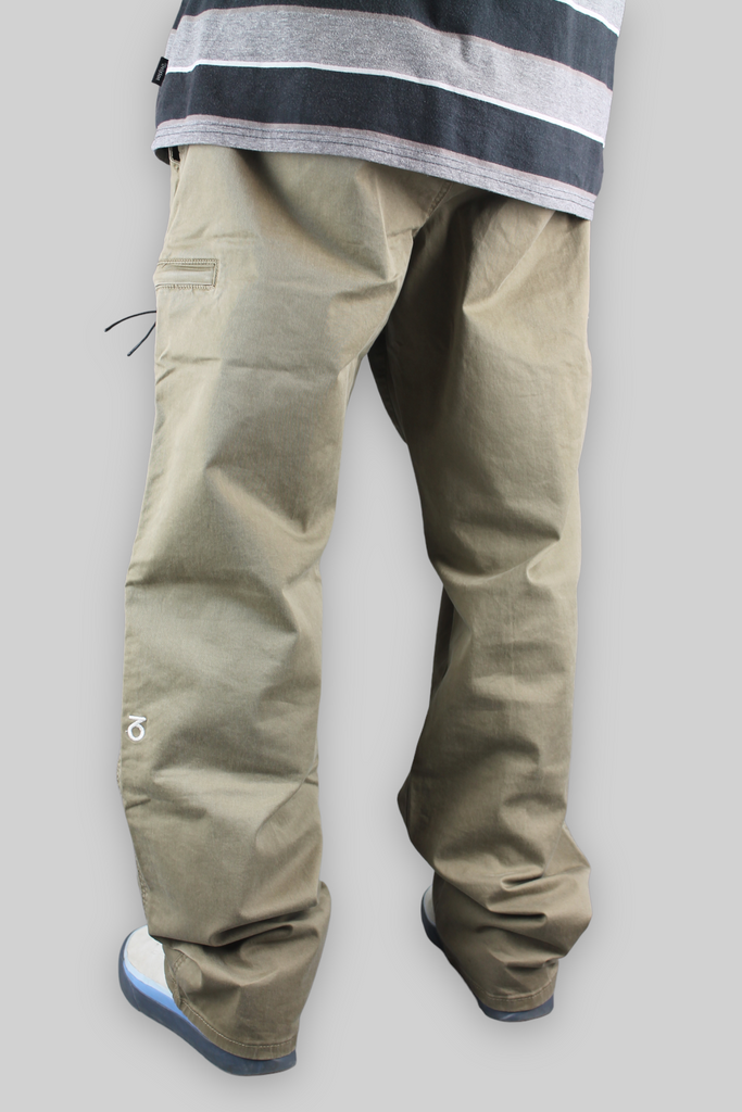 Loose Fit Twill Skate Pants (Dust Beige)