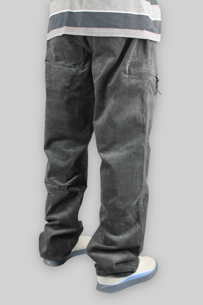 Loose Fit Cord Skate Pants (Charcoal)
