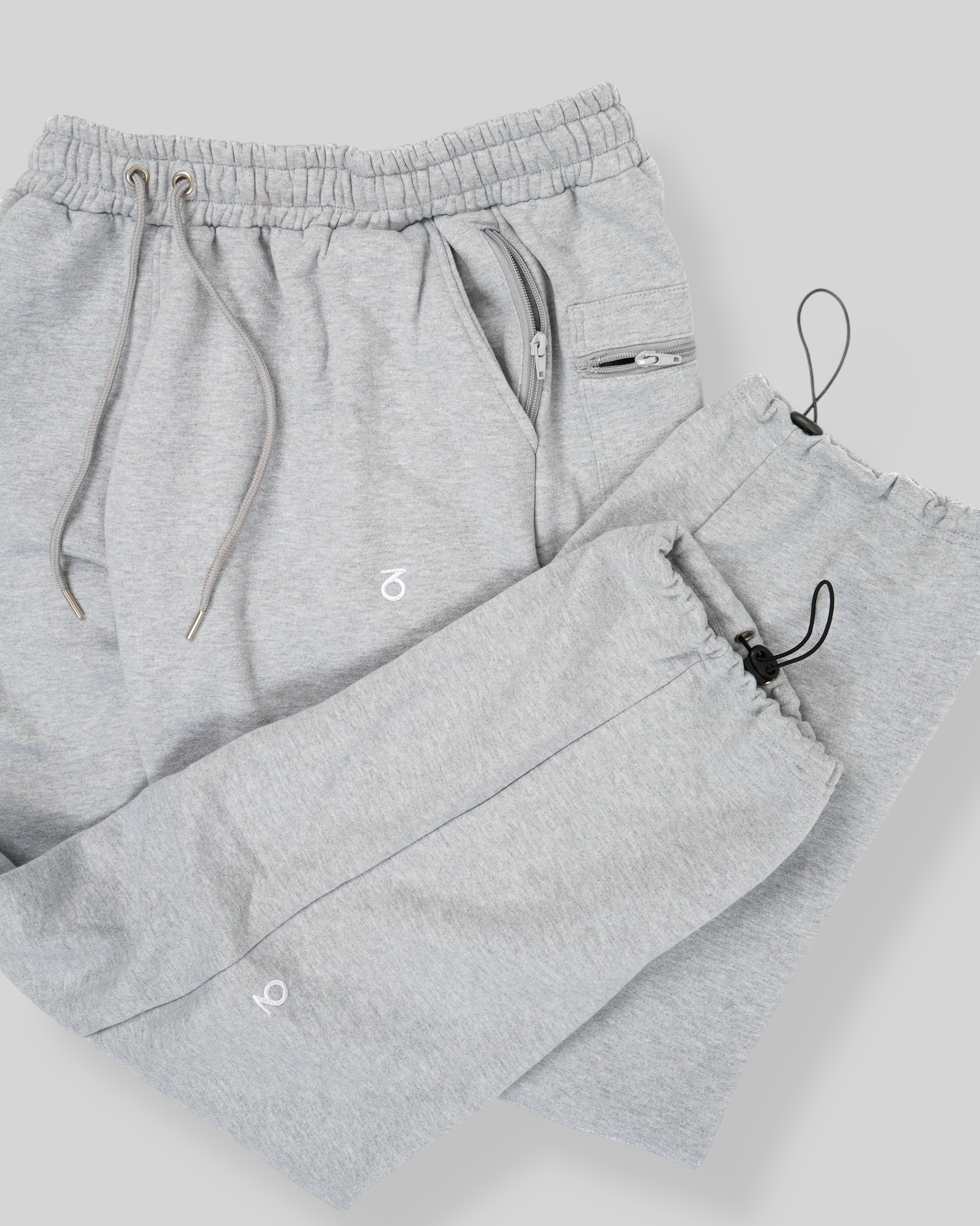 OG Baggy Fit Classic Logo Sweatpants (Heather Grey)
