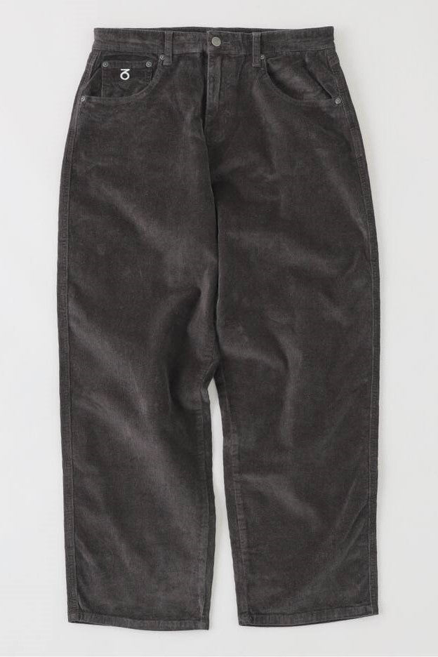 OG Baggy Fit 5 Pocket Cord Trousers 417JP (Charcoal Grey)