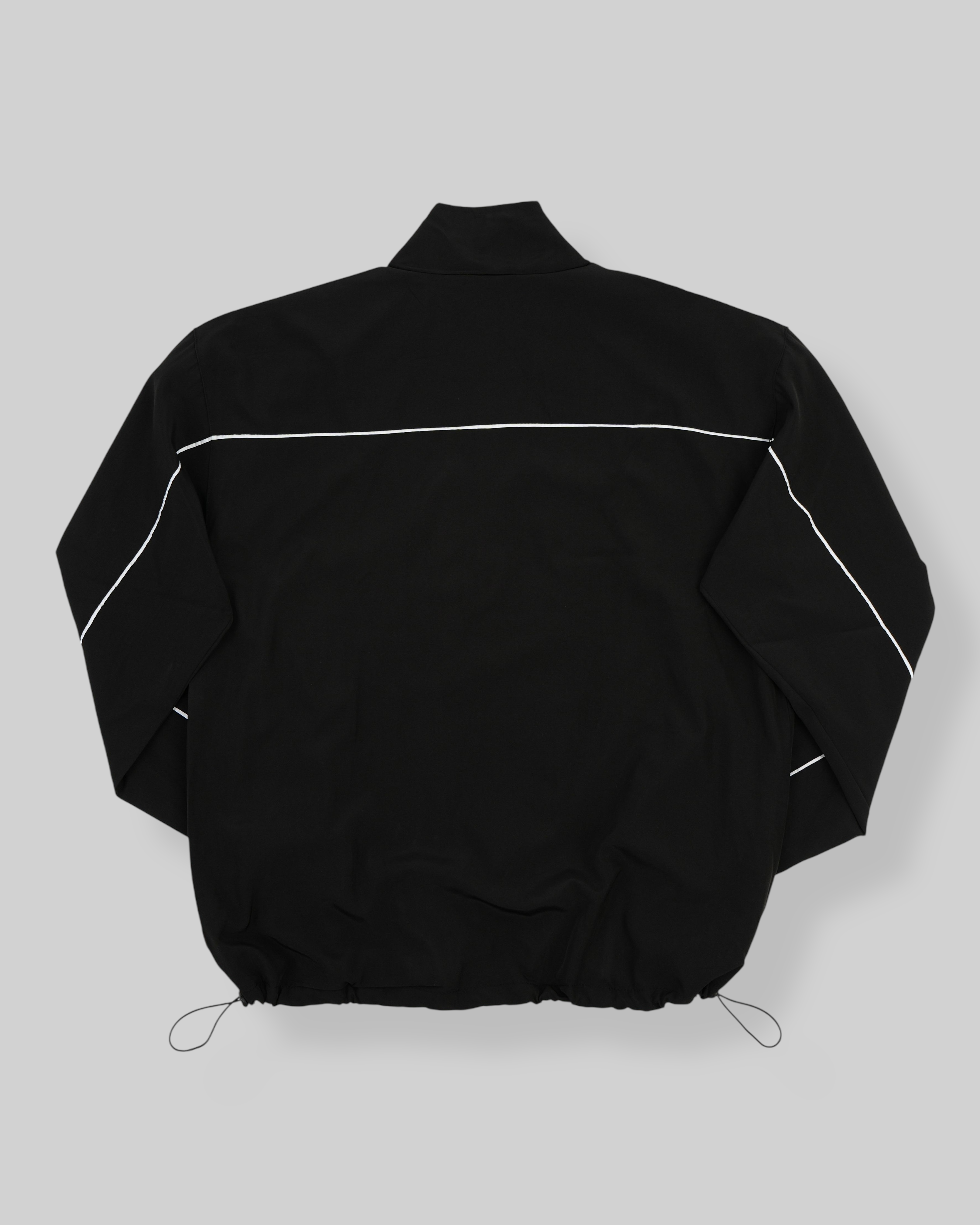 Piping Woven Track Jacket (Black/White)
