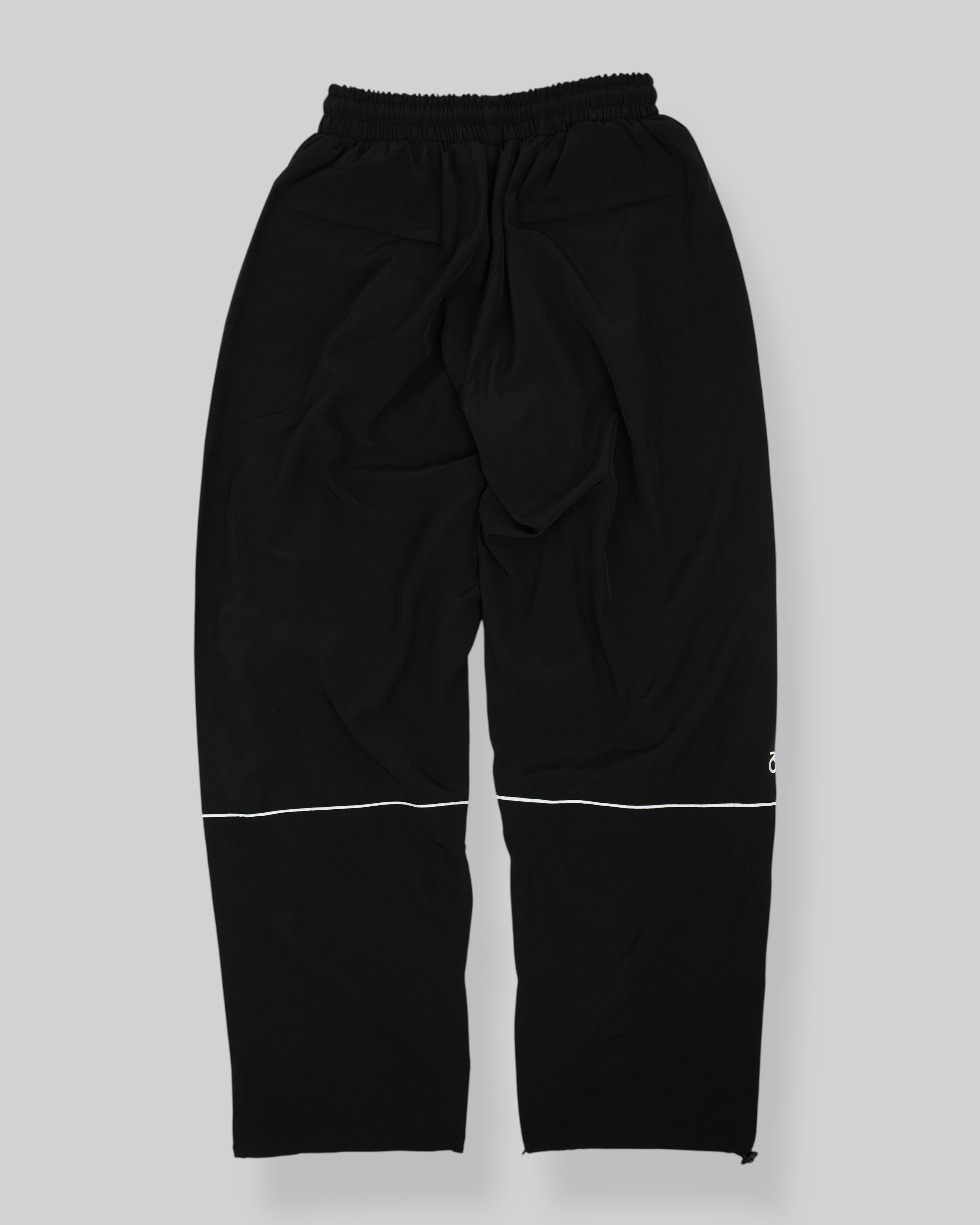OG Baggy Fit Piping Woven Track Pants (Black/White)