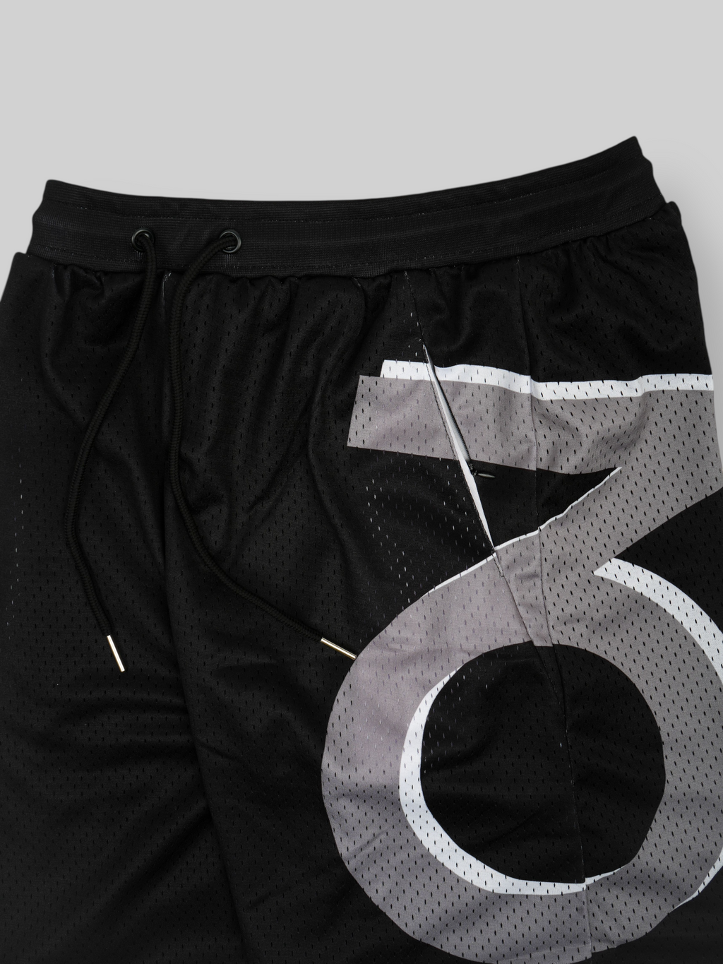 Tag Mesh-Basketballshorts (Schwarz)