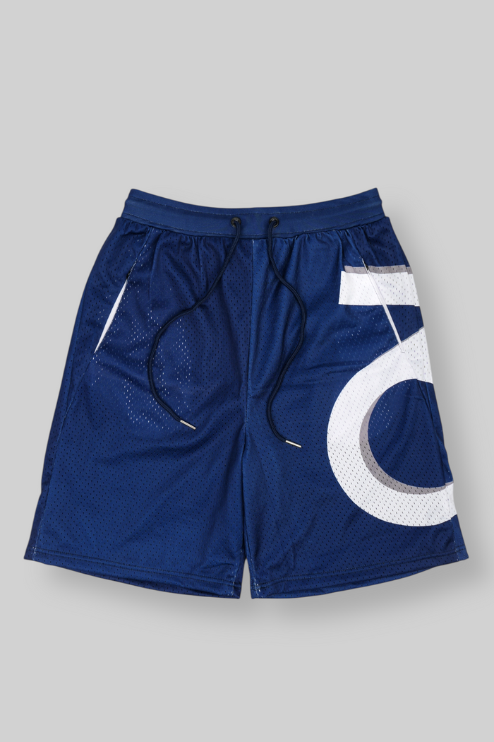 Side Logo Mesh Shorts (Navy)