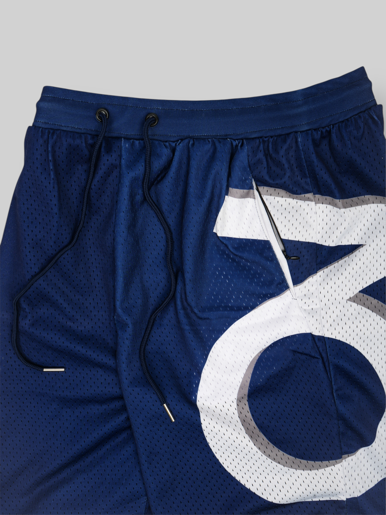 Side Logo Mesh Shorts (Navy)