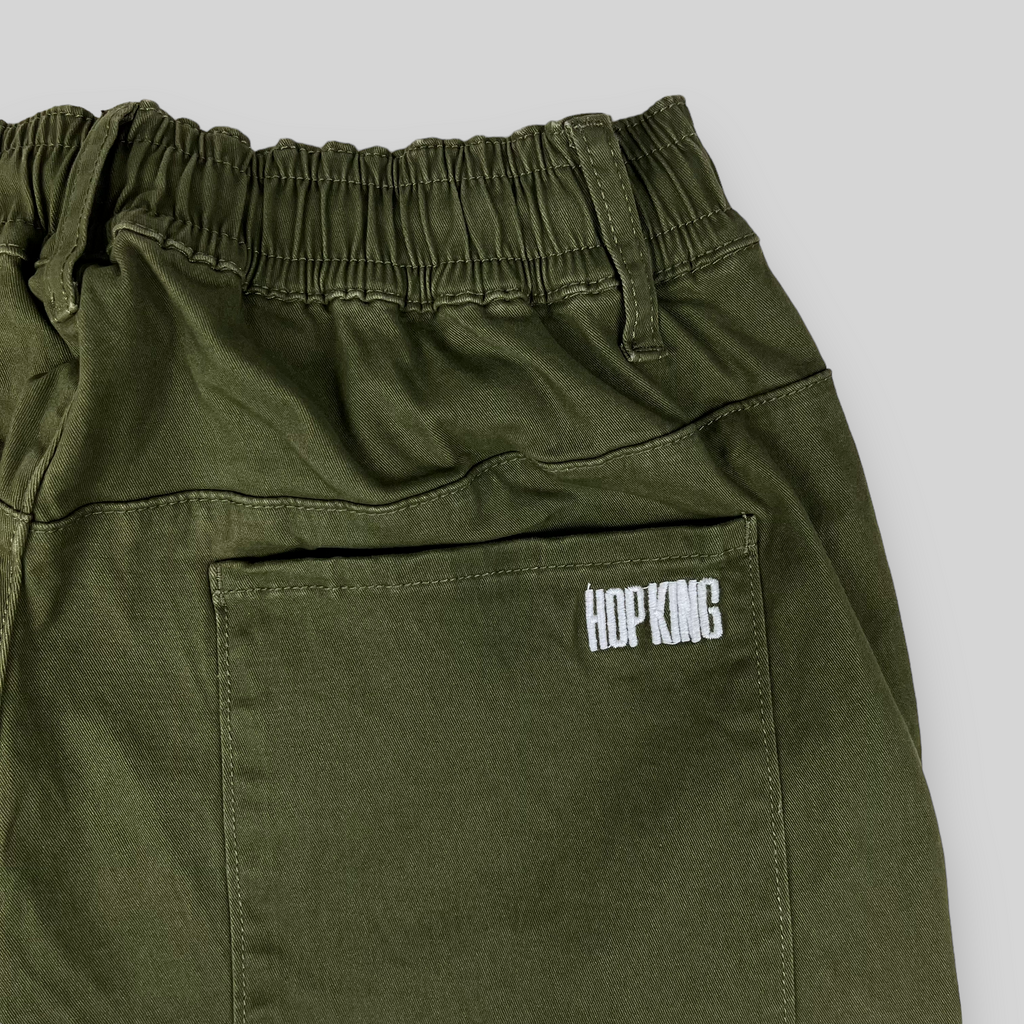Pantaloni cargo dritti slim Hop King x 360 (oliva)