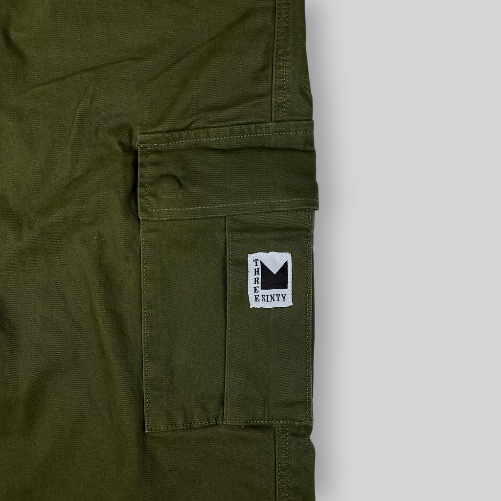 Pantaloni cargo dritti slim Hop King x 360 (oliva)