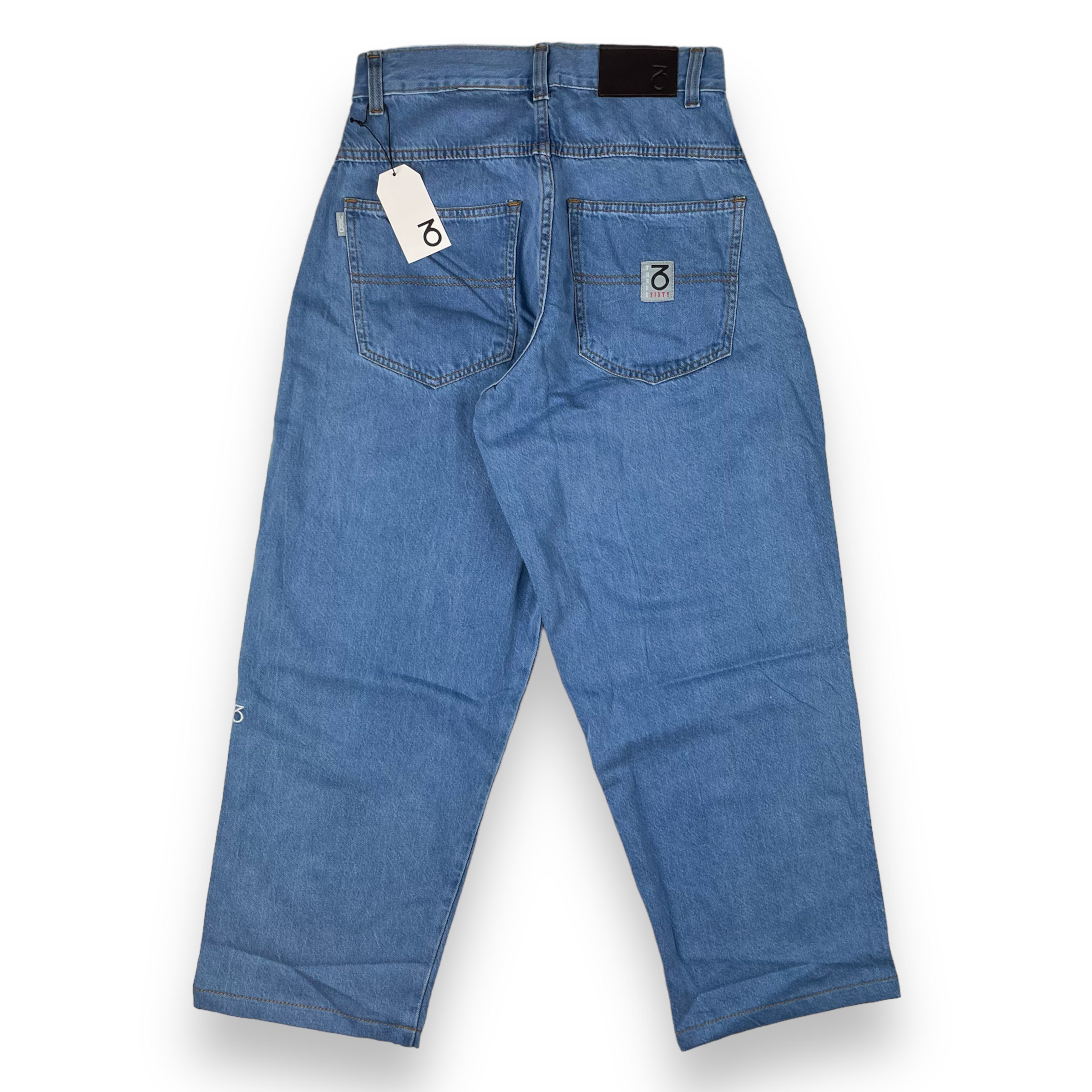 OG Baggy Fit 5-Pocket-Jeans (Schwarz/Weiß)