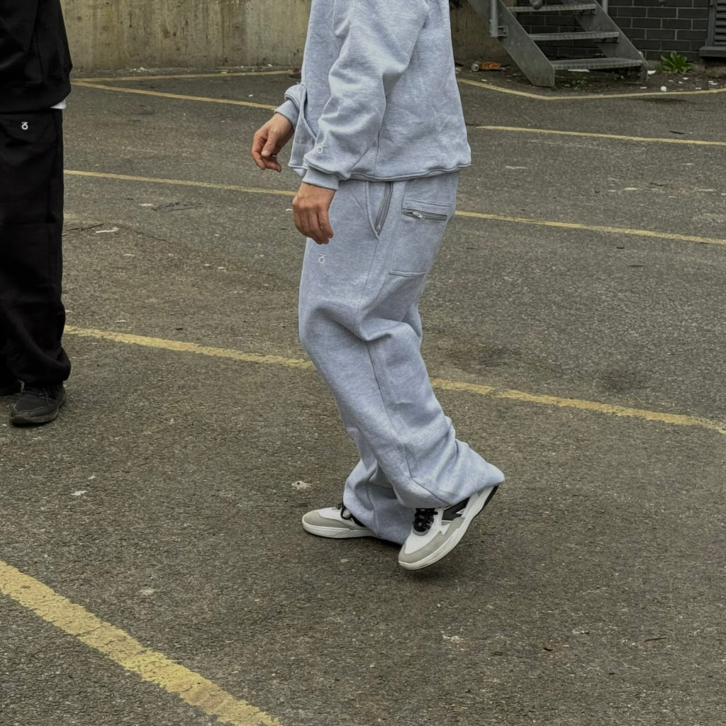 T-shirt con logo Core (bianco/grigio medio)