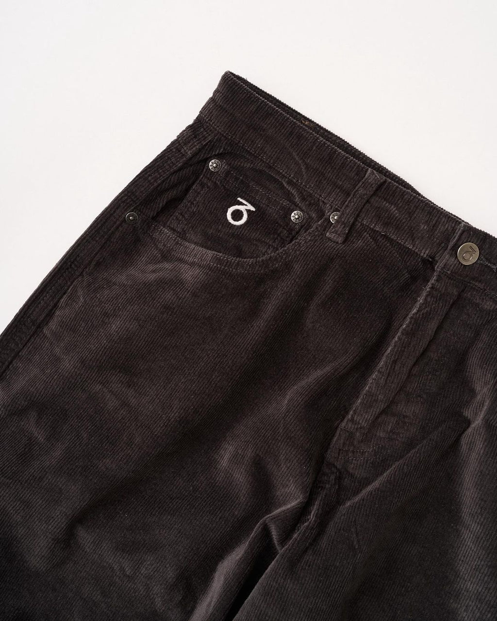 OG Baggy Fit 5 Pocket Cord Trousers 417JP (Charcoal Grey)