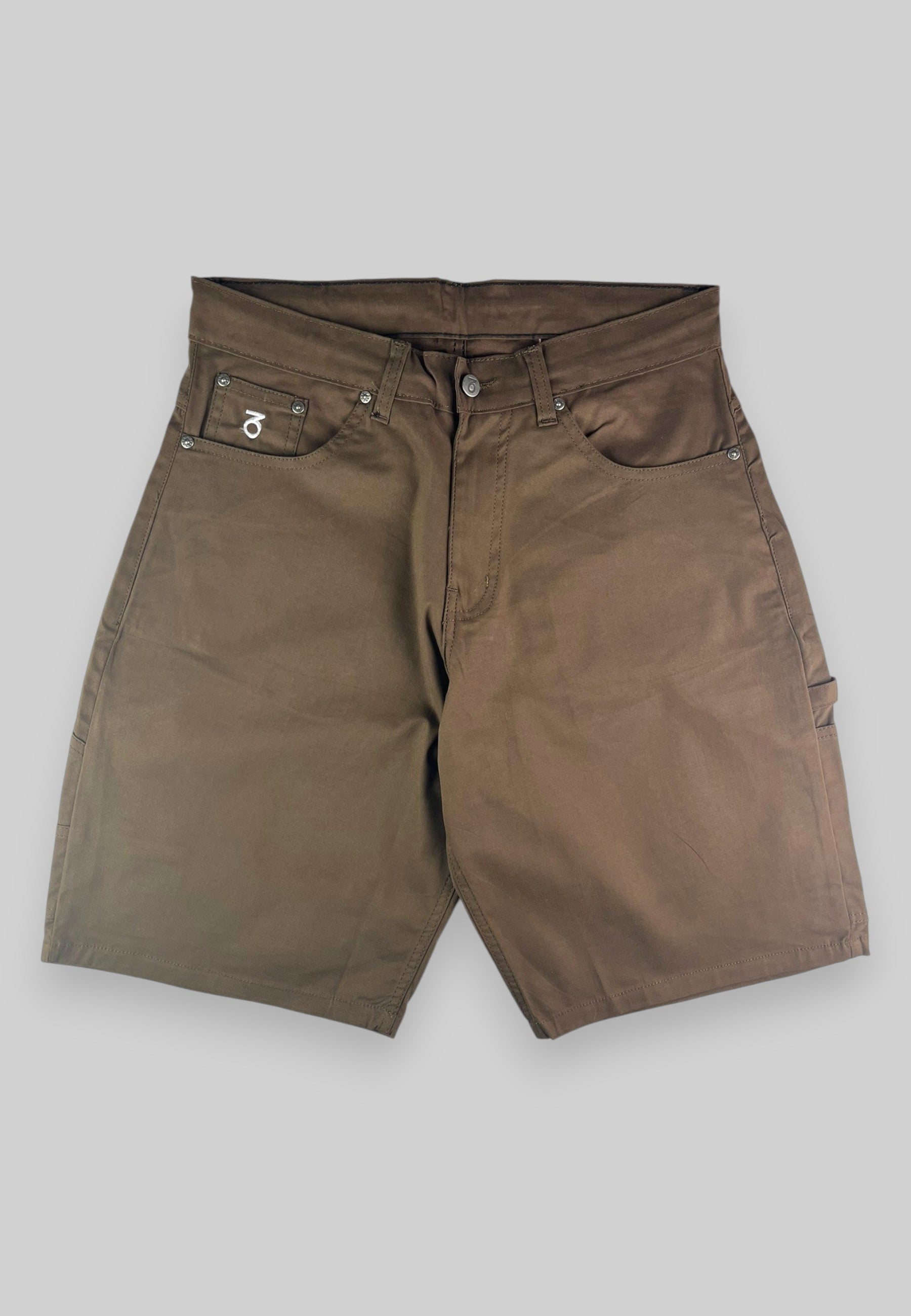 Carpenter-Jeansshorts mit lockerer Passform (Schwarz/Weiß)