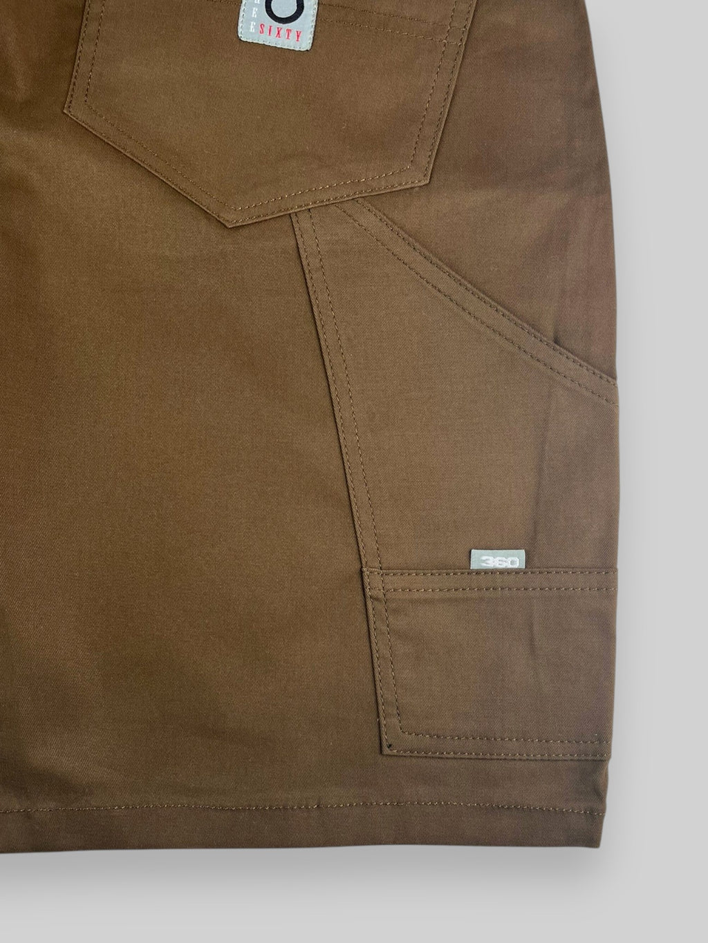 Carpenter-Jeansshorts mit lockerer Passform (Schwarz/Weiß)