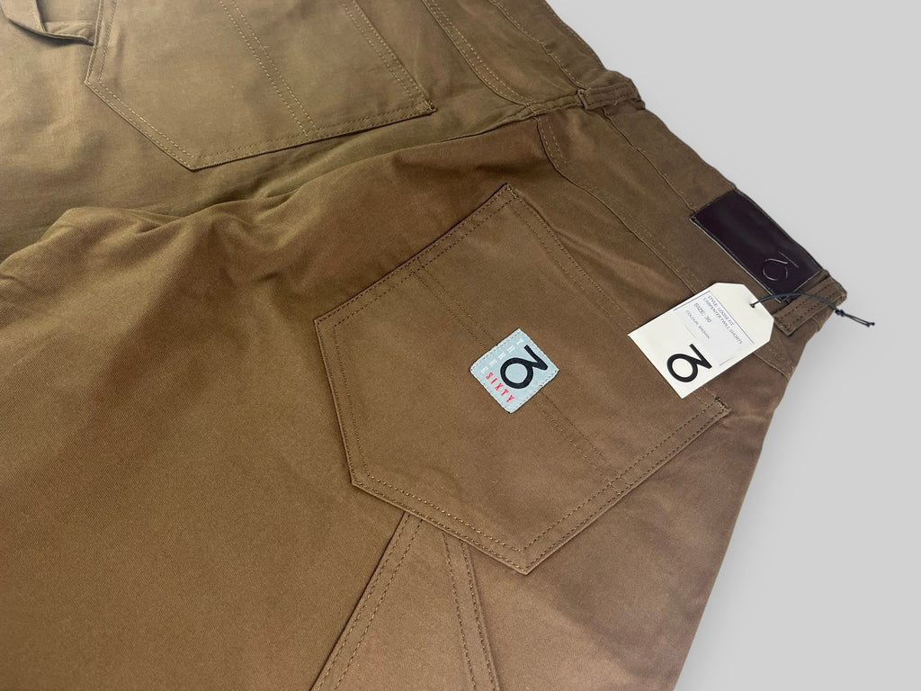 Carpenter-Jeansshorts mit lockerer Passform (Schwarz/Weiß)