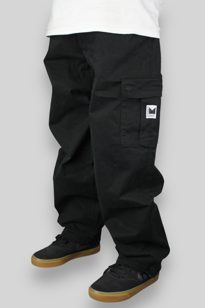 Hop King x 360 OG Baggy Fit Cargo Pants (Black/Black)