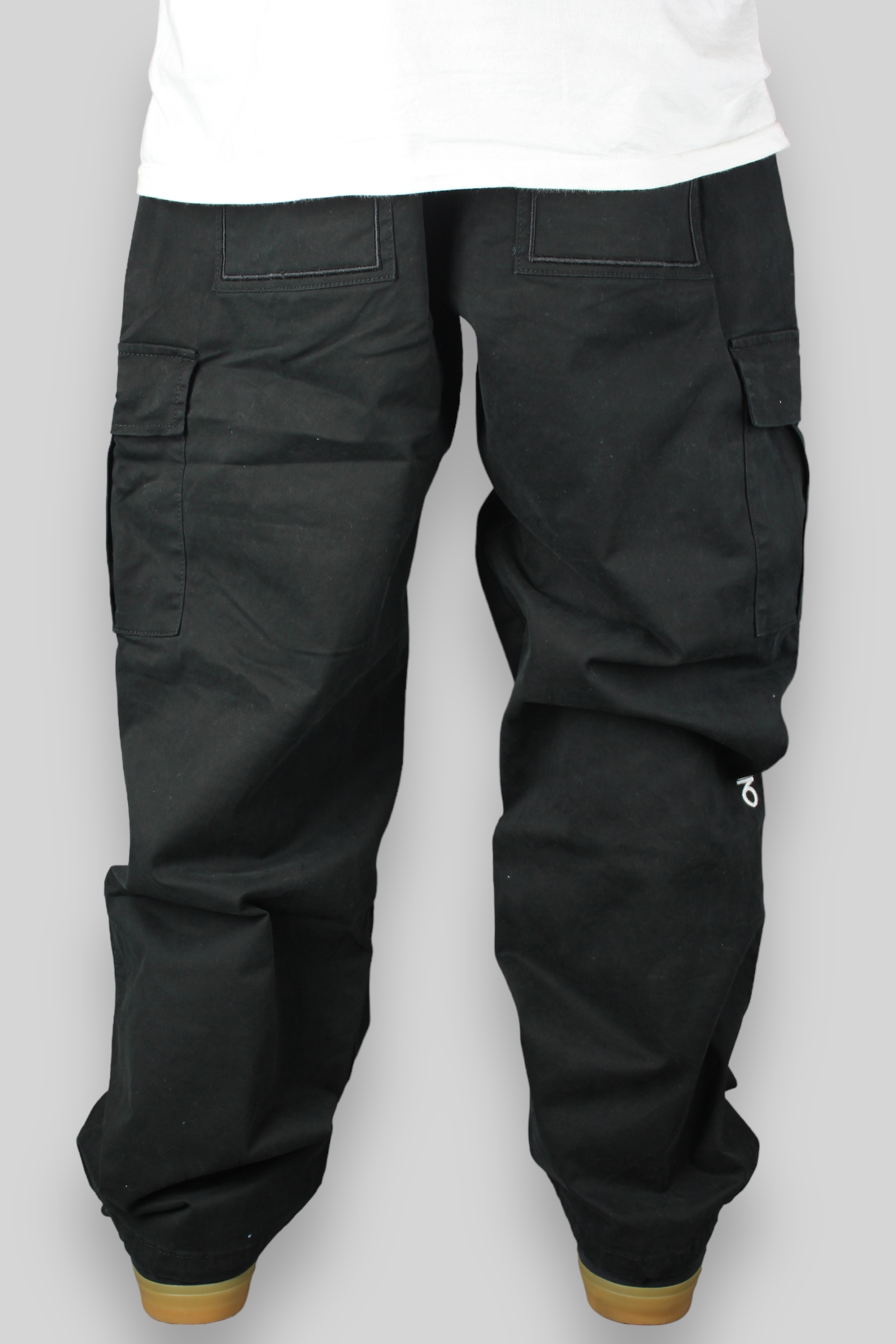 Hop King x 360 OG Baggy Fit Cargo Pants (Black/Black)