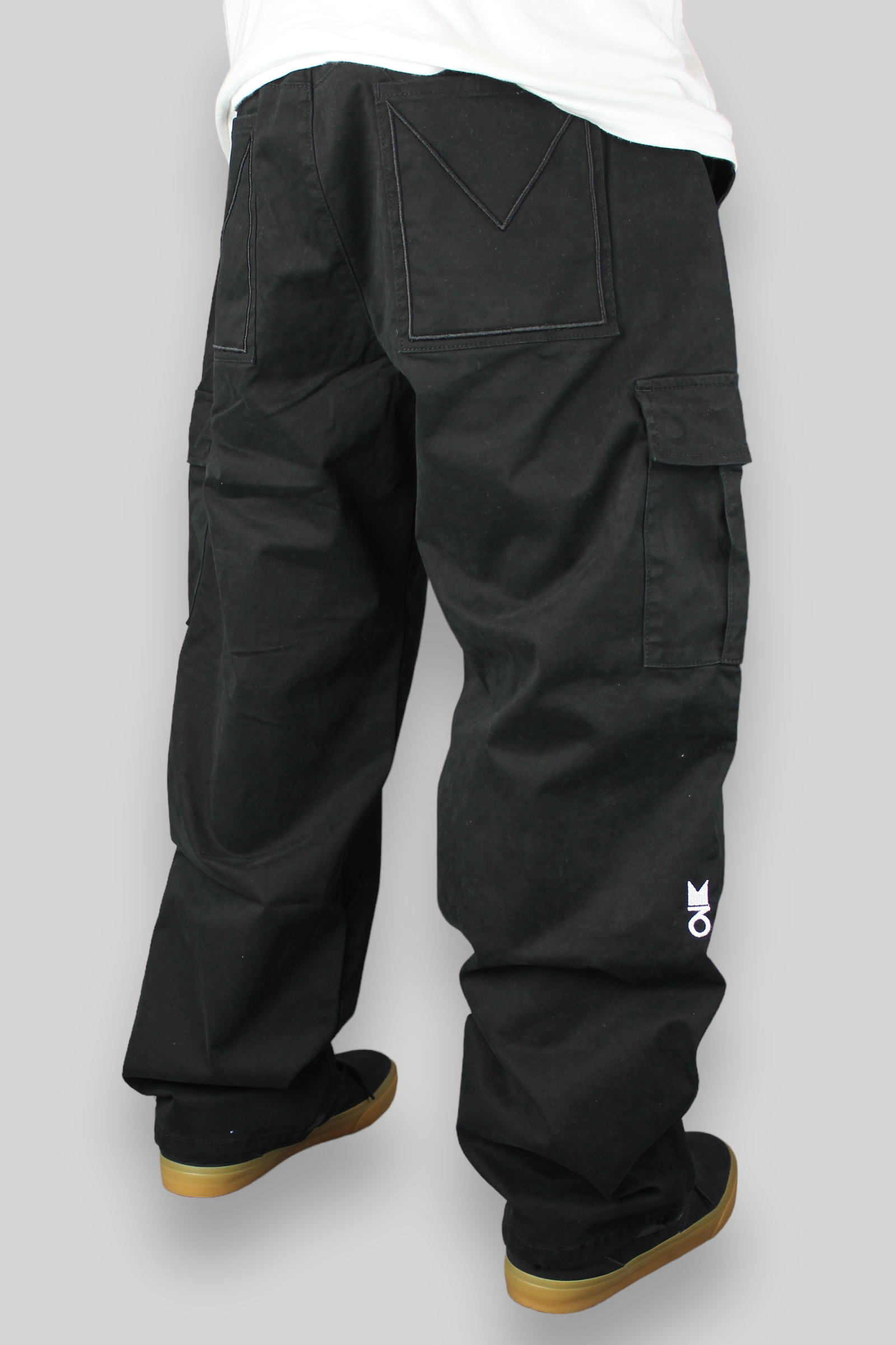 Hop King x 360 OG Baggy Fit Cargo Pants (Black/Black)