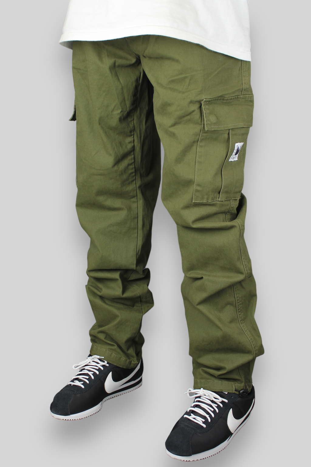 Pantaloni cargo dritti slim Hop King x 360 (oliva)