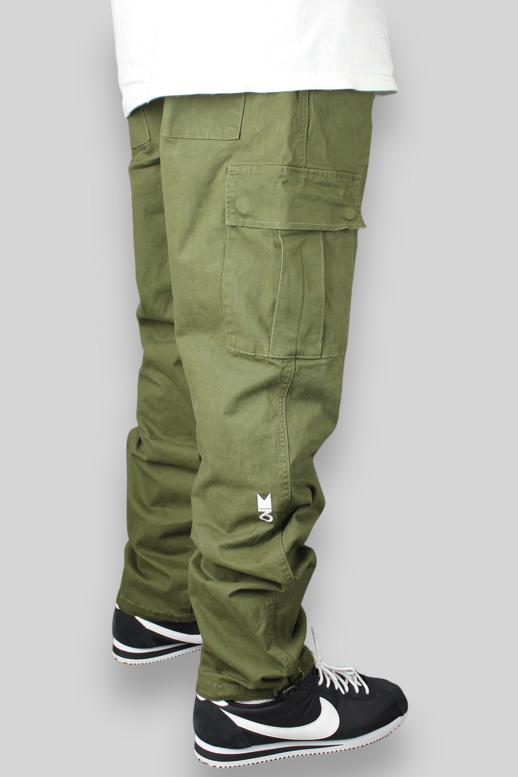 Pantaloni cargo dritti slim Hop King x 360 (oliva)