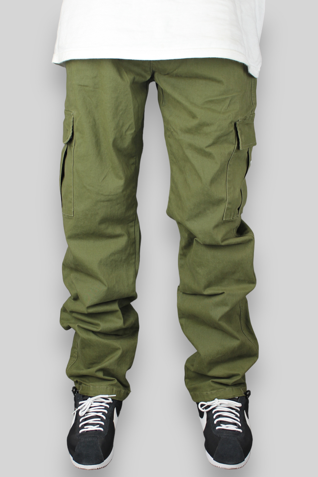 Pantaloni cargo dritti slim Hop King x 360 (oliva)