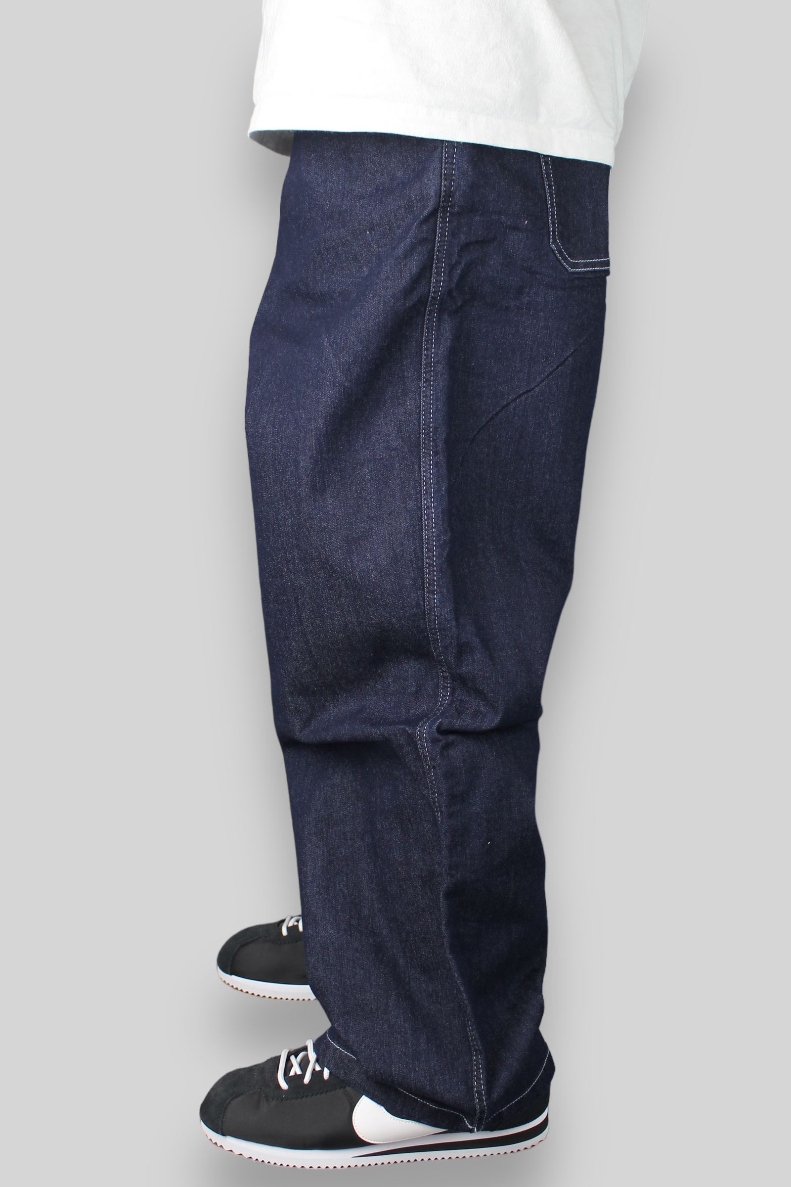 OG Baggy Fit Work Denim Jeans (Dark Rinse Blue)