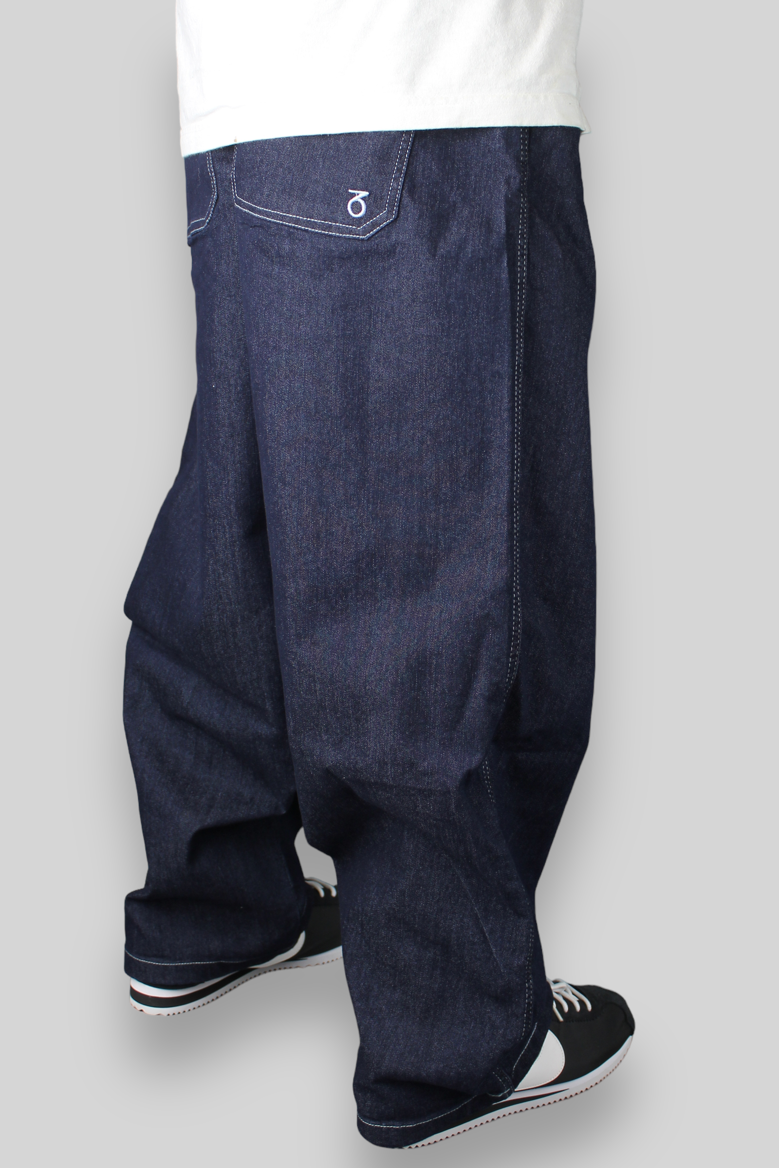 OG Baggy Fit Work Denim Jeans (Dark Rinse Blue)