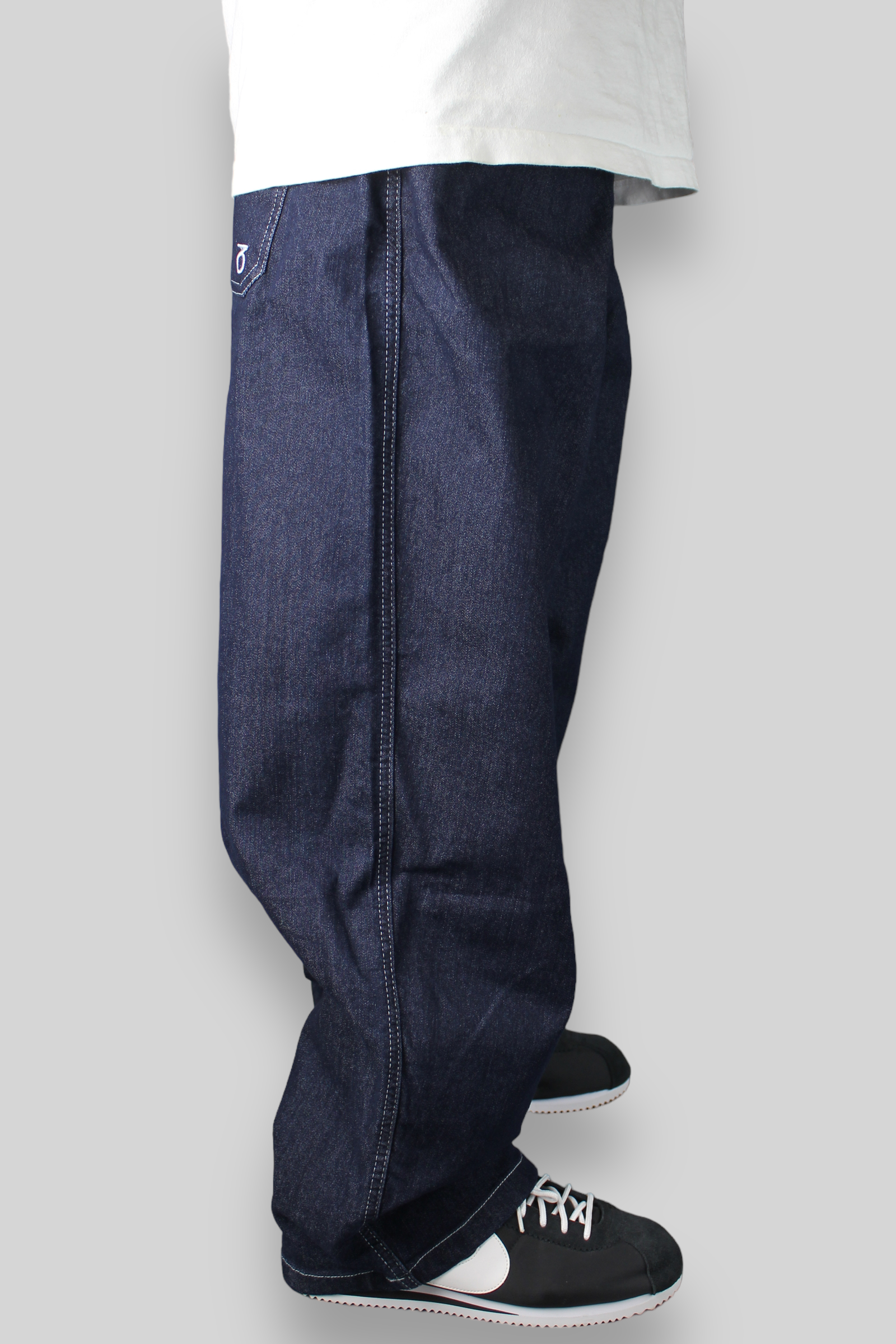 OG Baggy Fit Work Denim Jeans (Dark Rinse Blue)