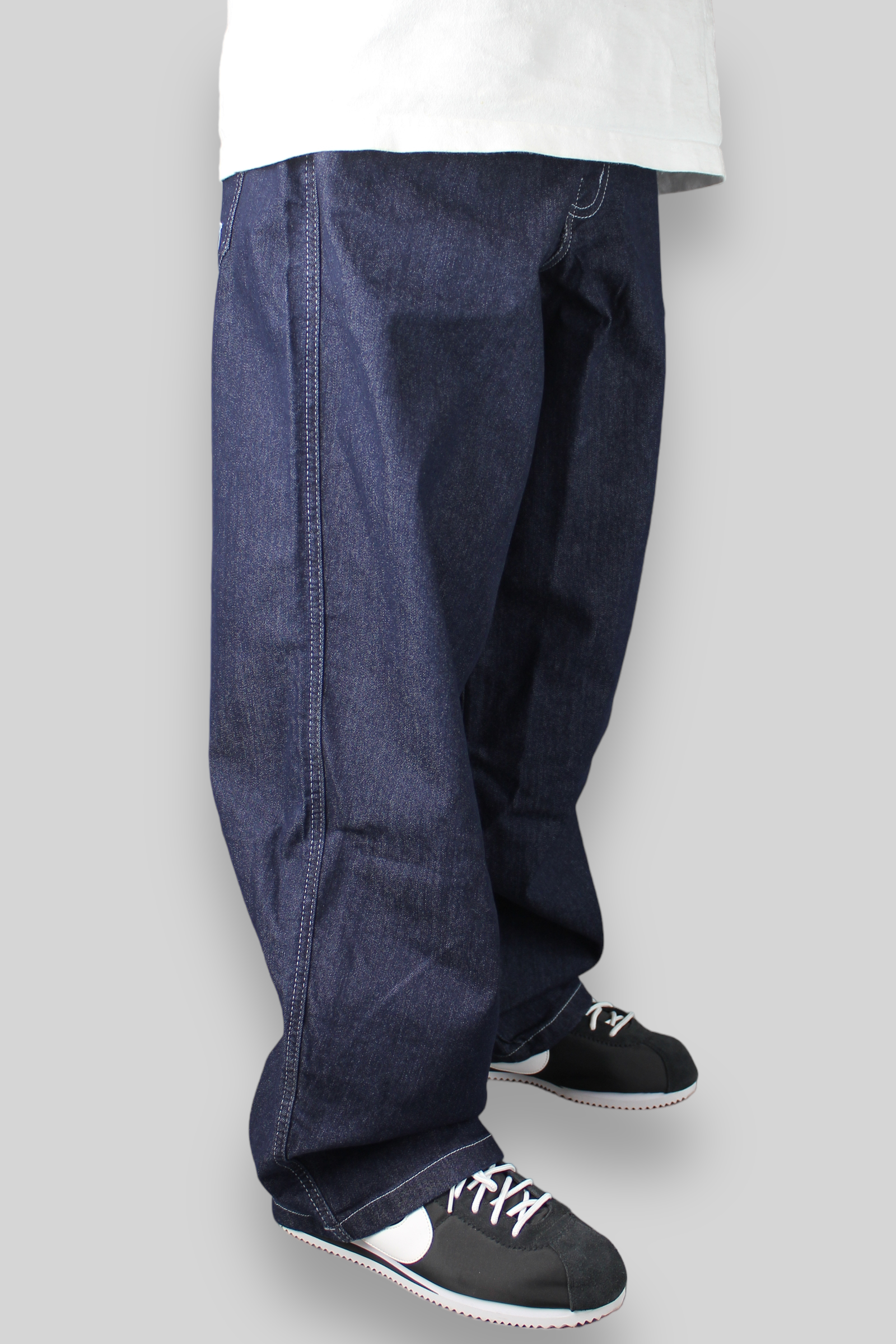 OG Baggy Fit Work Denim Jeans (Dark Rinse Blue)