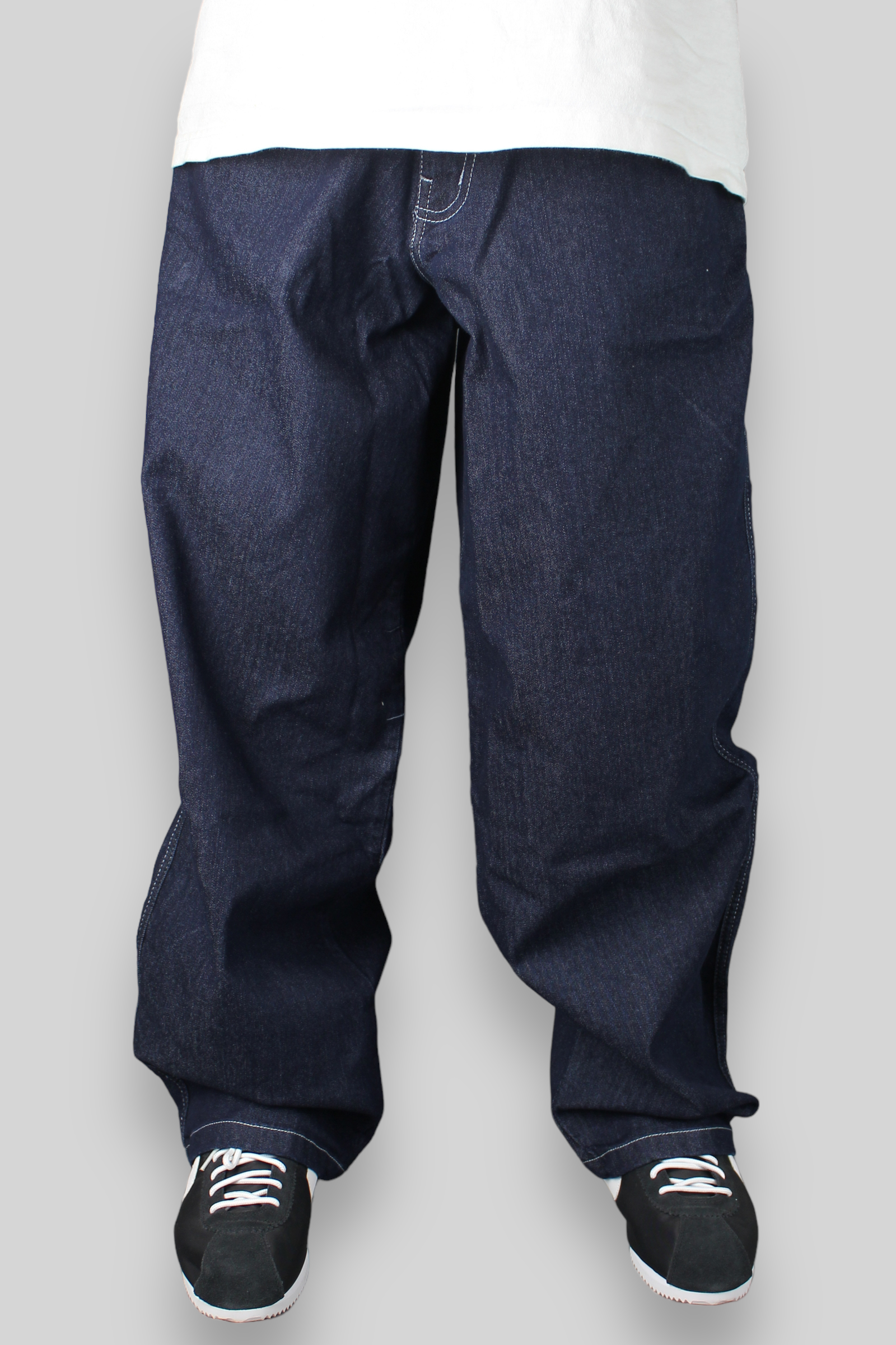 OG Baggy Fit Work Denim Jeans (Dark Rinse Blue)