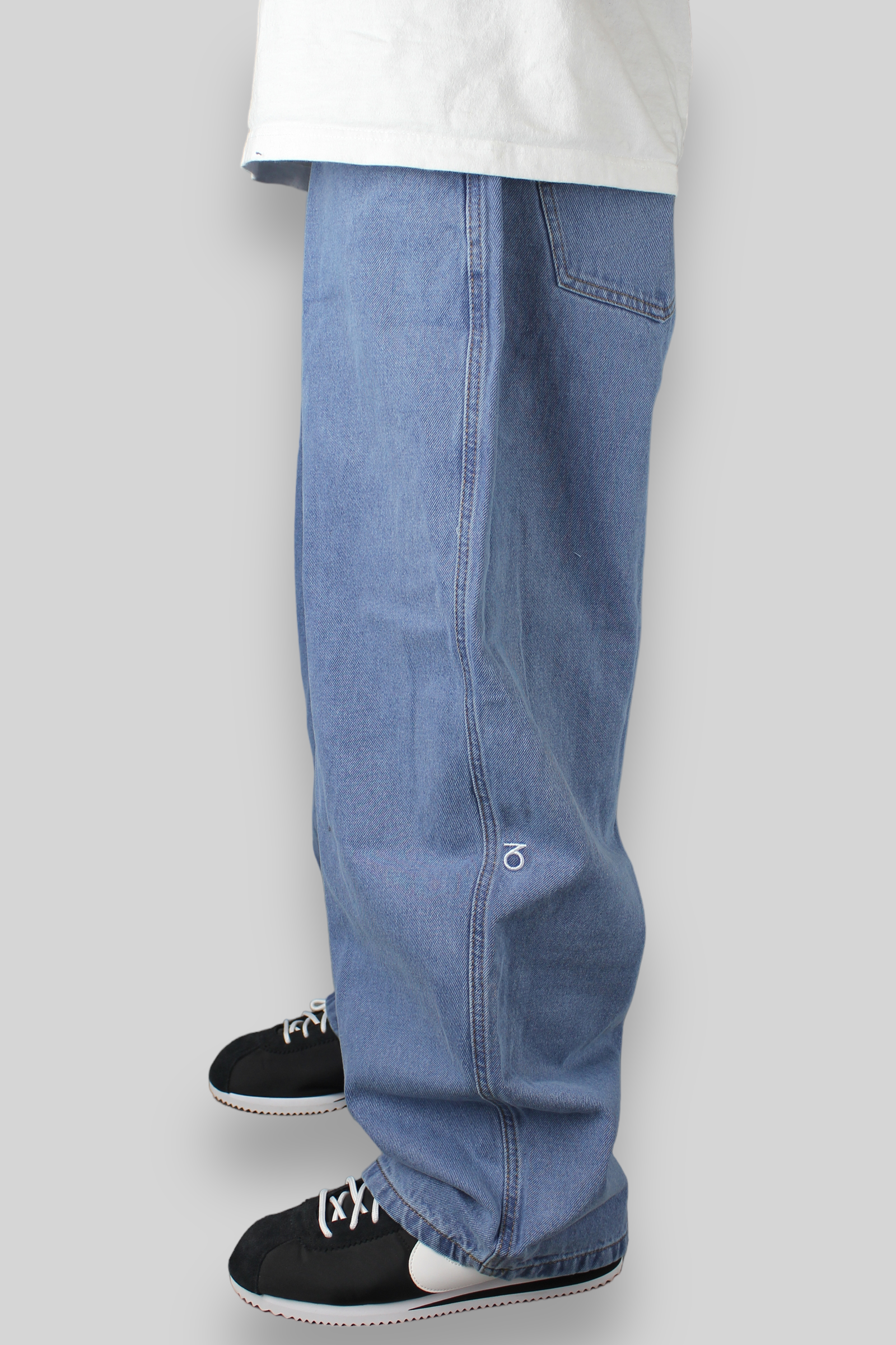 OG Baggy Fit 5 Pocket Denim Jeans (Lightwash Blue)
