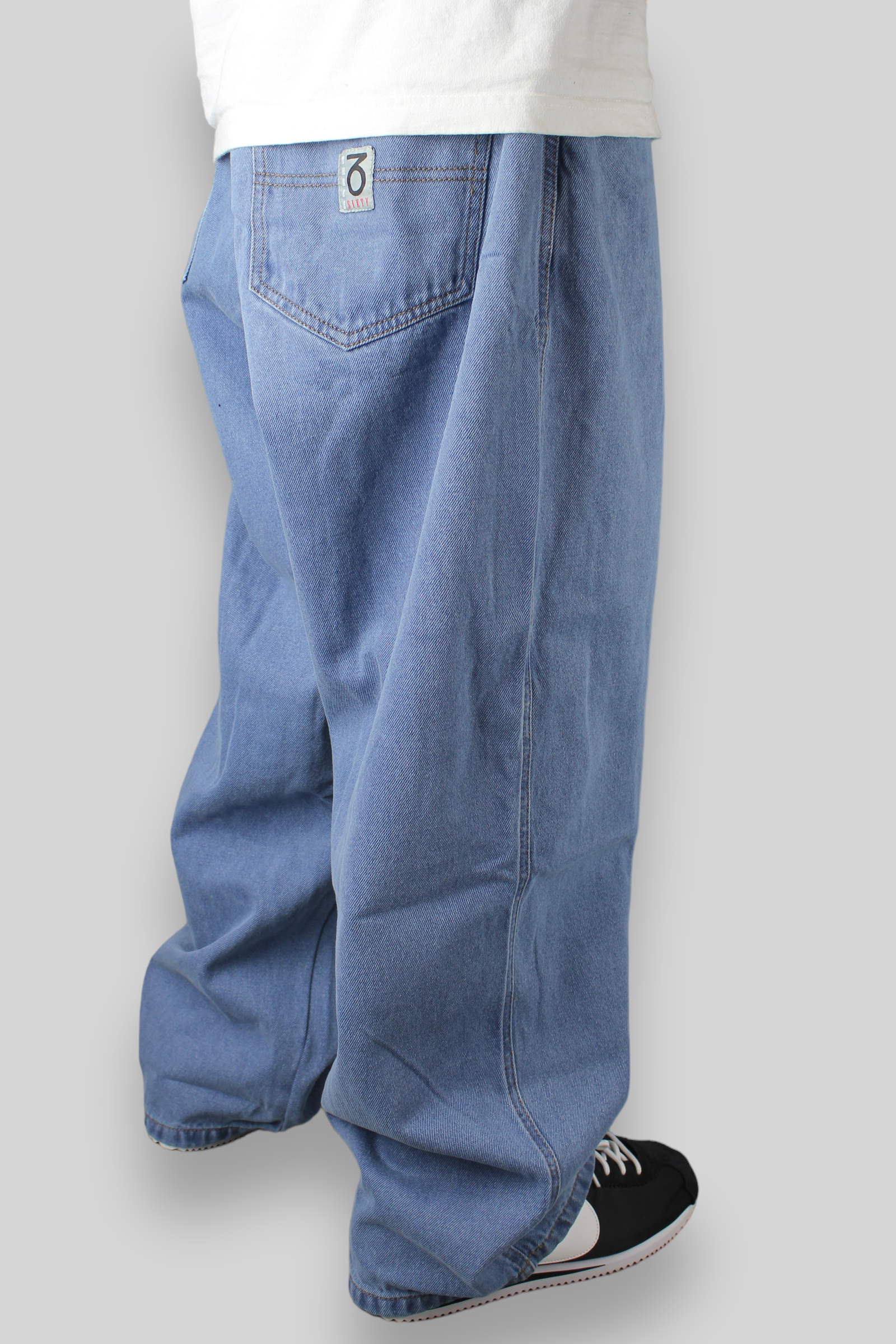OG Baggy Fit 5 Pocket Denim Jeans (Lightwash Blue)