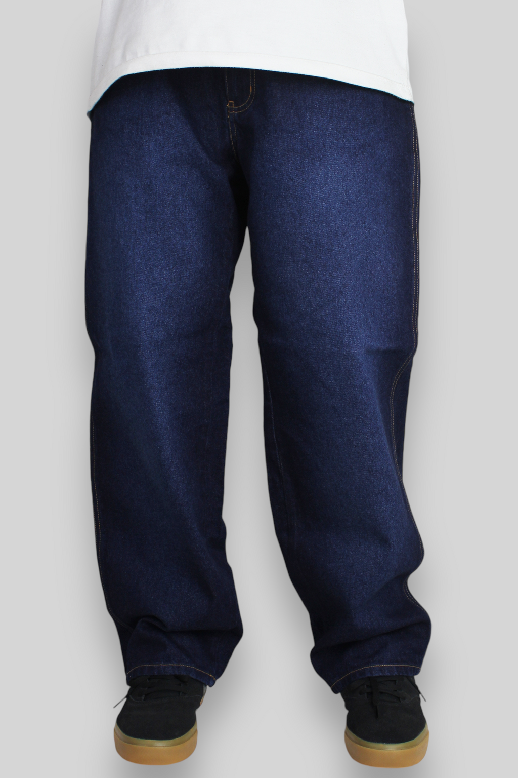 SB137 Loose Fit Denim Jeans (Faded Dark Indigo)