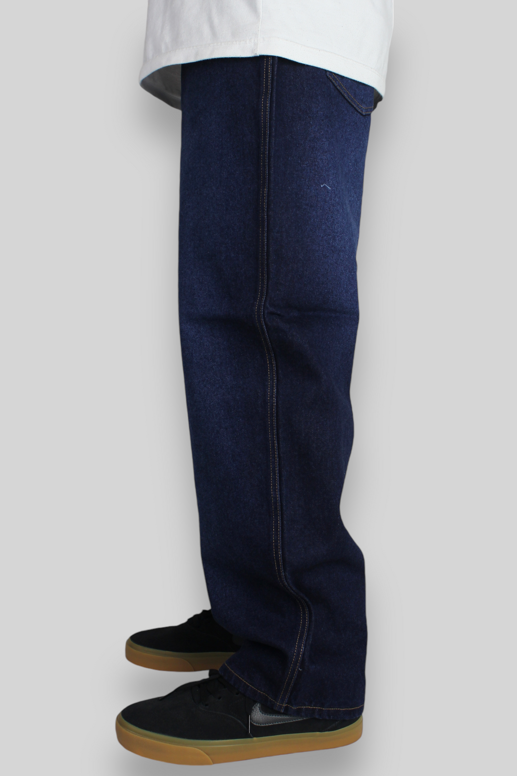 SB137 Loose Fit Denim Jeans (Faded Dark Indigo)