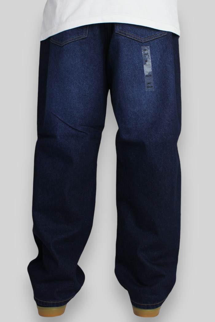 SB137 Loose Fit Denim Jeans (Faded Dark Indigo)