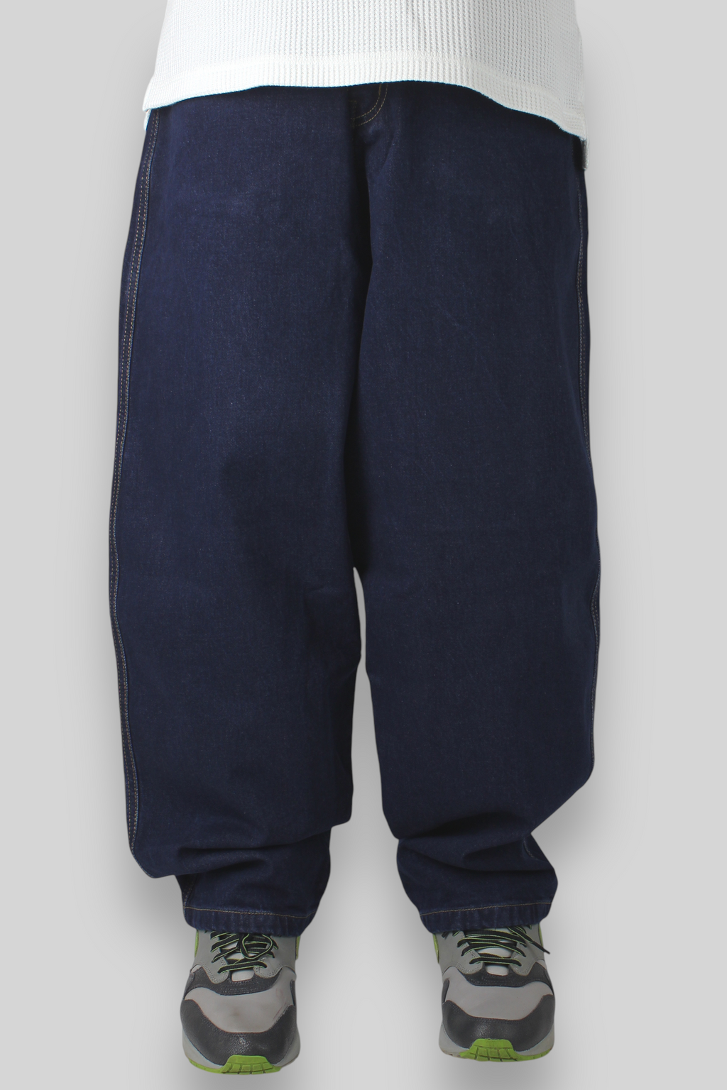 OG Baggy Fit 5-Pocket-Jeans (Schwarz/Weiß)