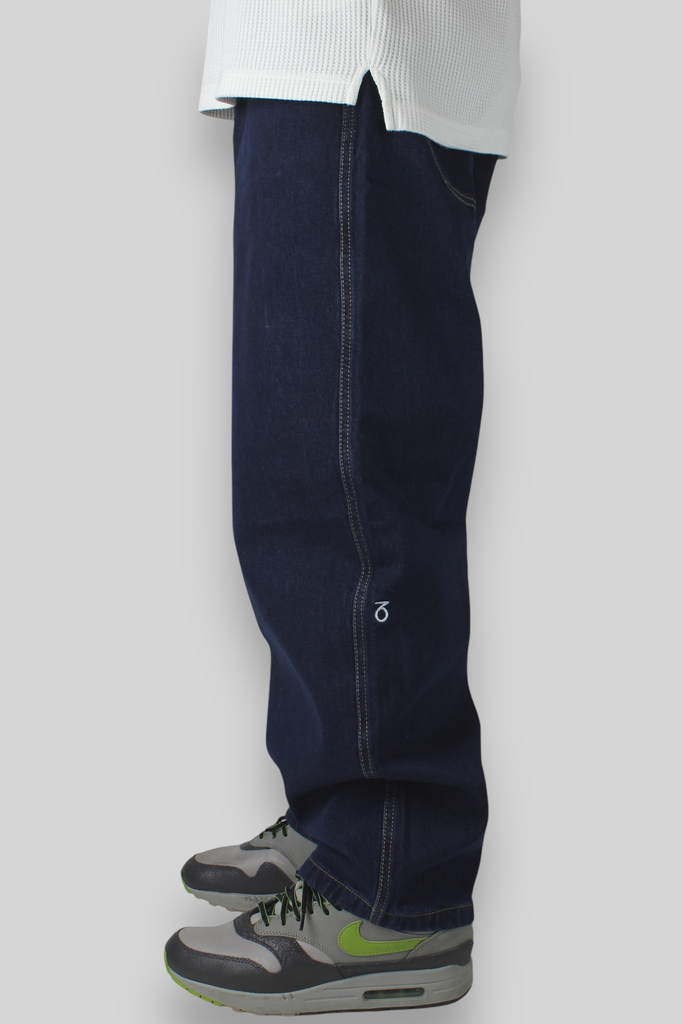 OG Baggy Fit 5 Pocket Denim Jeans (Dark Indigo)