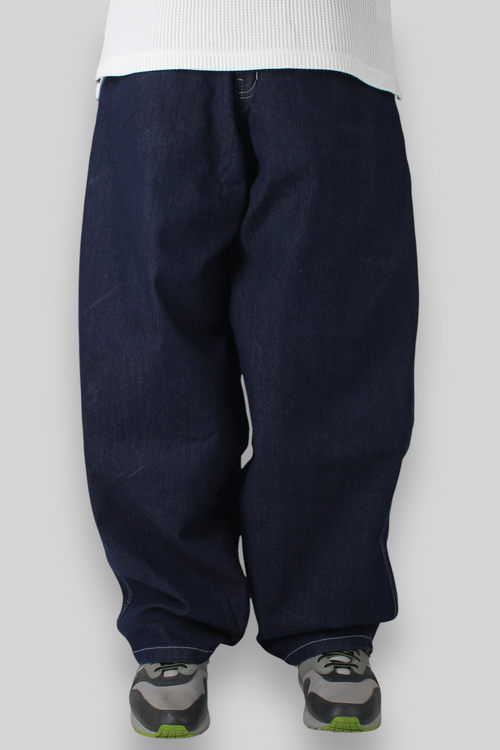 OG Baggy Fit 5-Pocket-Jeans (Schwarz/Weiß)