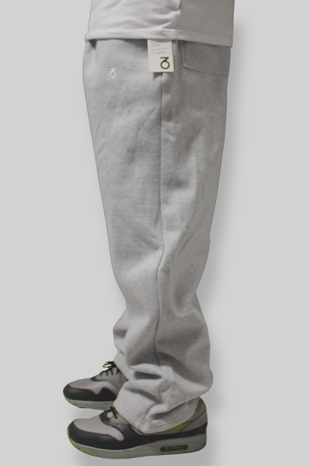 T-shirt con logo Core (bianco/grigio medio)