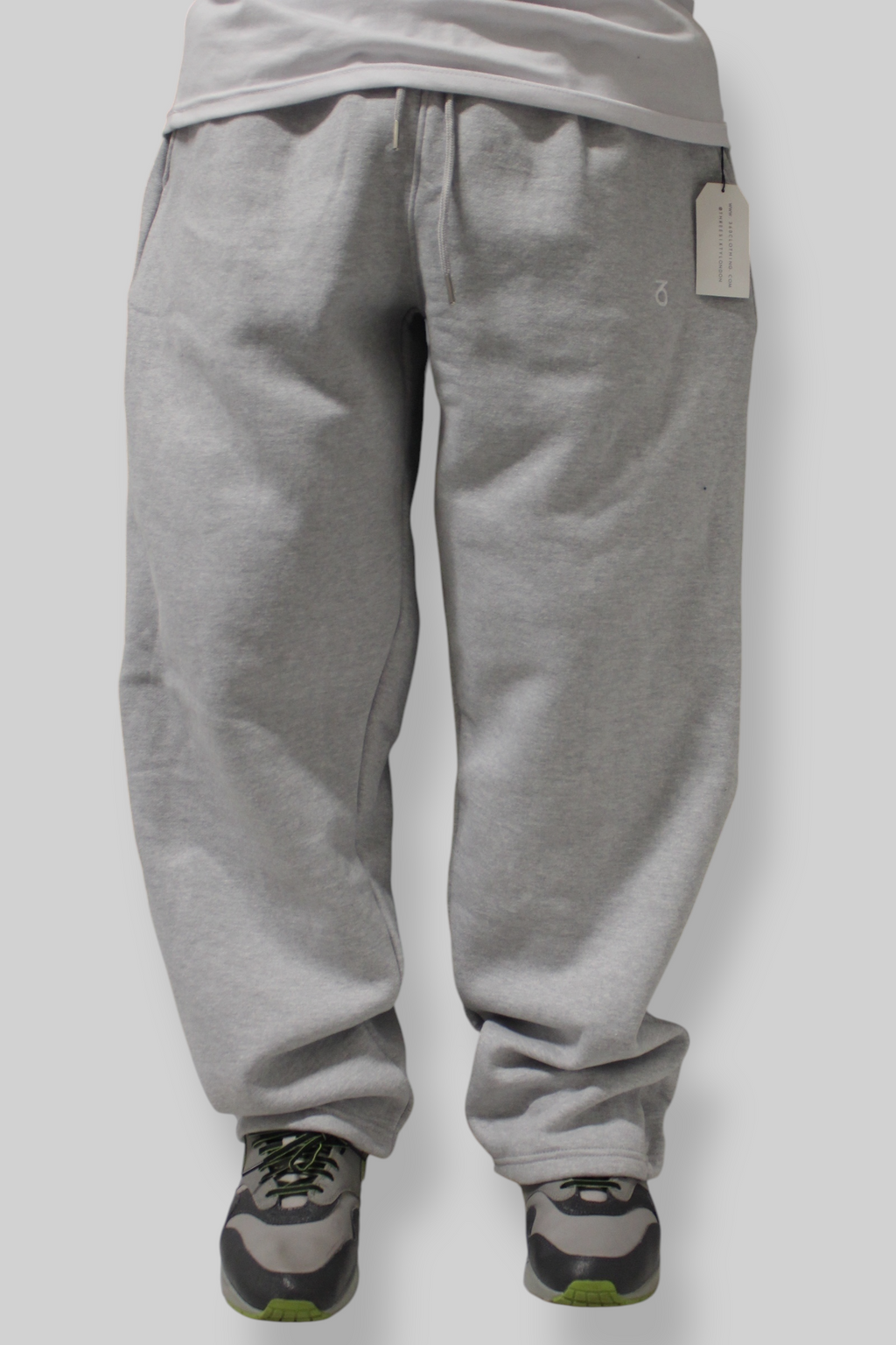 T-shirt con logo Core (bianco/grigio medio)