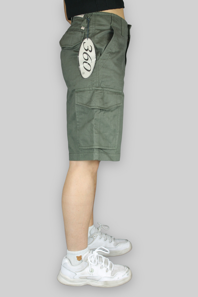 M540 Loose Fit Chino Cargo Shorts (Olive)