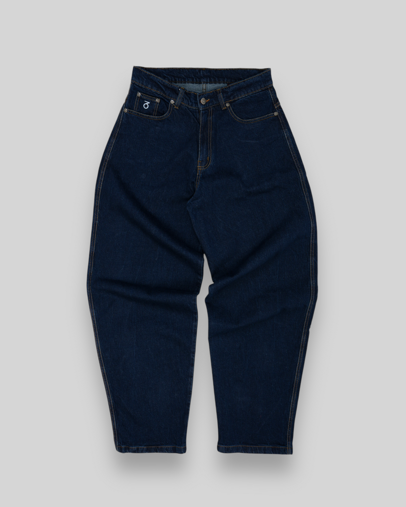 OG Baggy Fit 5 Pocket Denim Jeans (Dark Indigo)