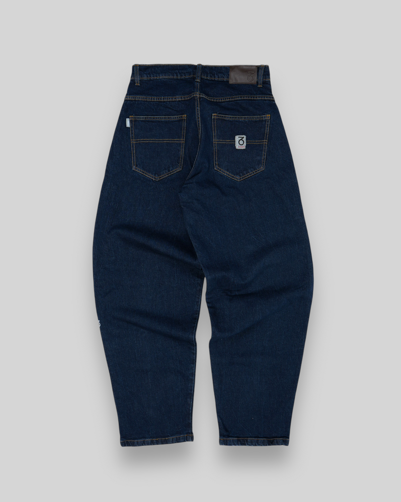 OG Baggy Fit 5 Pocket Denim Jeans (Dark Indigo)